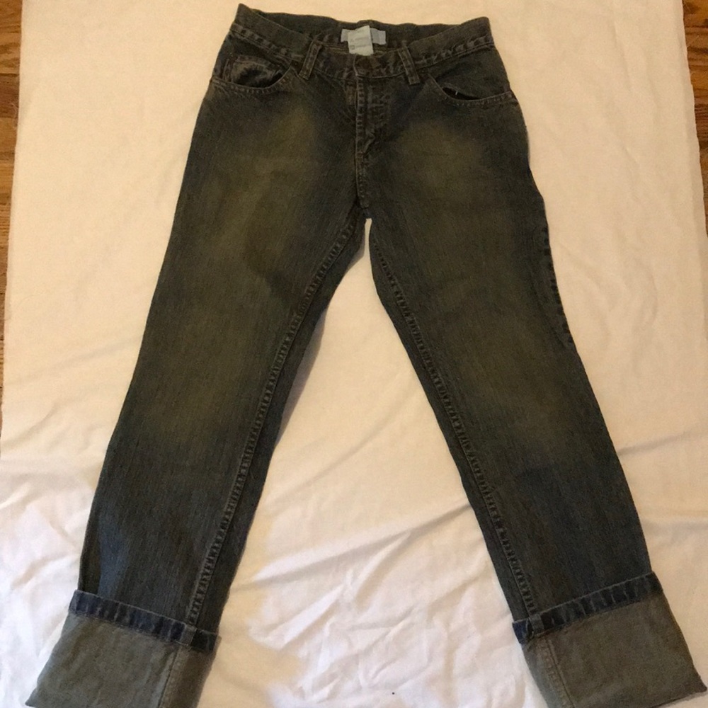 Armani Exchange Dirty Wash Boyfriend Jeans